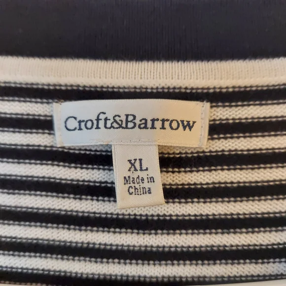 Calvin Klein Women's Striped Button-Up Cardigan - Picture 3 of 5